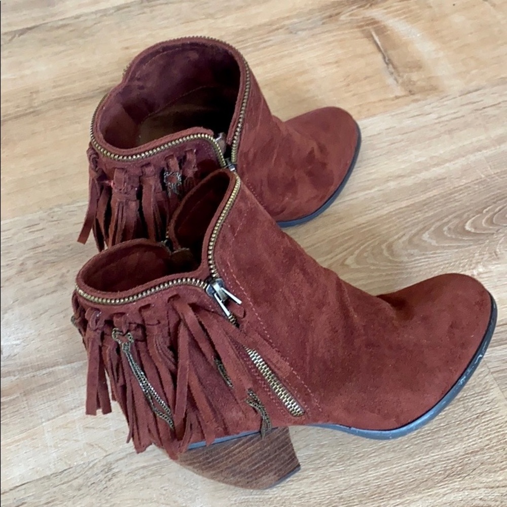 Not Rated Flipping Fringe Booties